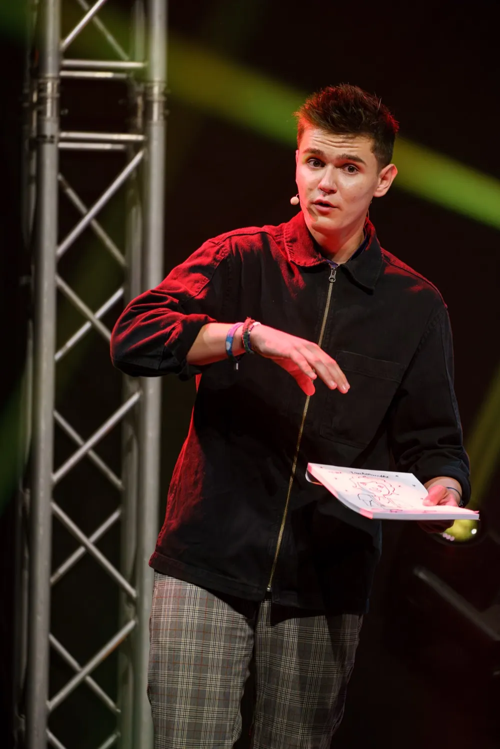 Emilian Leber auf der Bühne